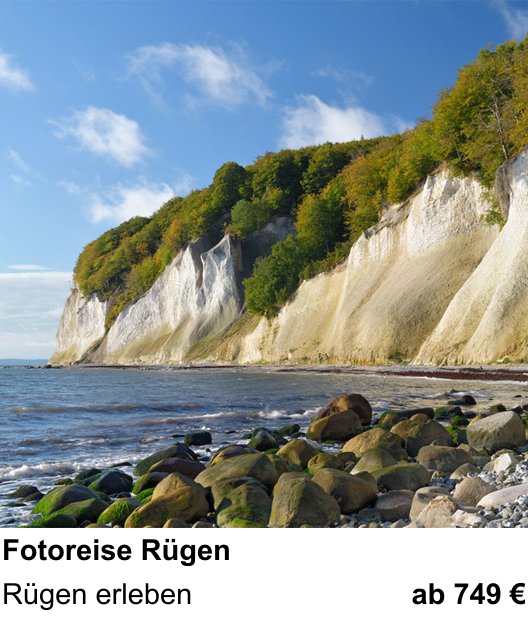 Lichtstarker Fotoworkshop rund um Fotoreise Rügen: Rügen erleben